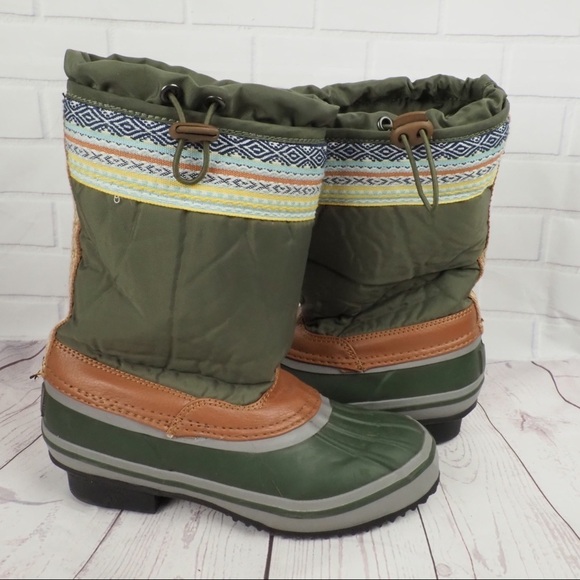 The Sak Daley 5 olive rubber duck boots insulated - Picture 4 of 16